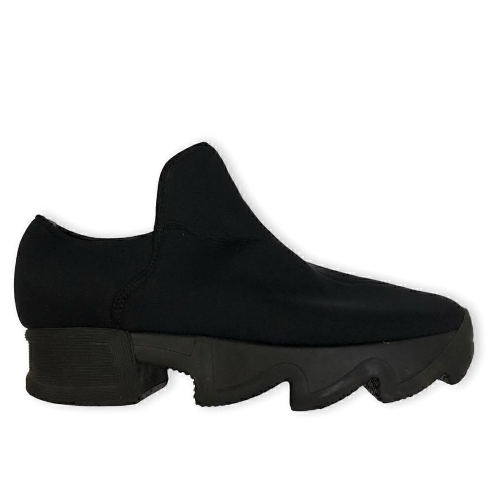 iRi NYC Neoprene Low Top Slip On Black Sneakers WES - Picture 2 of 13